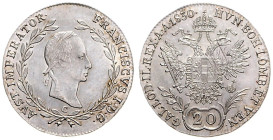 FRANCIS II / I (1792 - 1806 - 1835)&nbsp;
20 Kreuzer, 1830, C, 6,66g, Früh 372, C. Früh 372&nbsp;

UNC | UNC , justovaný | justierung


FRANTIŠE...