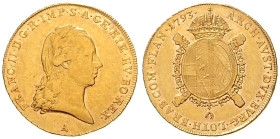 FRANCIS II / I (1792 - 1806 - 1835)&nbsp;
Sovrano, 1793, A, 11,04g, Her 198, A. Her 198&nbsp;

VF | VF


FRANTIŠEK II. / I. (1792 - 1806 - 1835)...