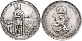 FERDINAND V / I (1835 - 1848)&nbsp;
Silver medal To commemorate the Coronation of Ferdinand V / I as Bohemian King in Prague on 7. 9. 1836 (variant d...