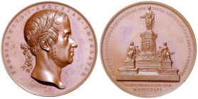 FERDINAND V / I (1835 - 1848)&nbsp;
AE medal To commemorate the Unveiling of the Francis I Monument in Vienna, 1846, 62,6g, 49 mm, K. Lange, Mont 262...
