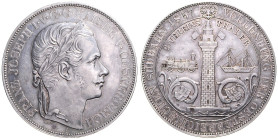 FRANZ JOSEPH I (1848 - 1916)&nbsp;
2 Thaler To commemorate the Completion of the Construction of the South Austrian Railway between Vienna and Triest...