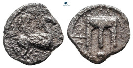 Bruttium. Kroton circa 525-425 BC. Triobol AR