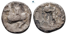 Bruttium. Kroton circa 525-425 BC. Triobol AR