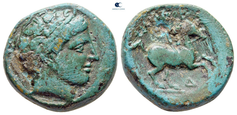 Kings of Macedon. Uncertain mint. Philip II of Macedon 359-336 BC. 
Bronze Æ
...