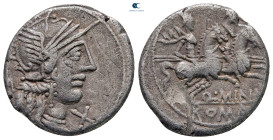 Q. Minucius Rufus 122 BC. Rome. Denarius AR