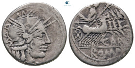 Cn. Carbo 121 BC. Rome. Denarius AR