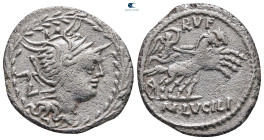 M. Lucilius Rufus 101 BC. Rome. Denarius AR