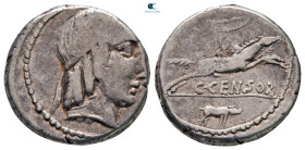 C. Censorinus 88 BC. Rome. Denarius AR