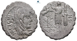 A. Postumius A. f. Sp. n. Albinus 81 BC. Rome. Serrate Denarius AR