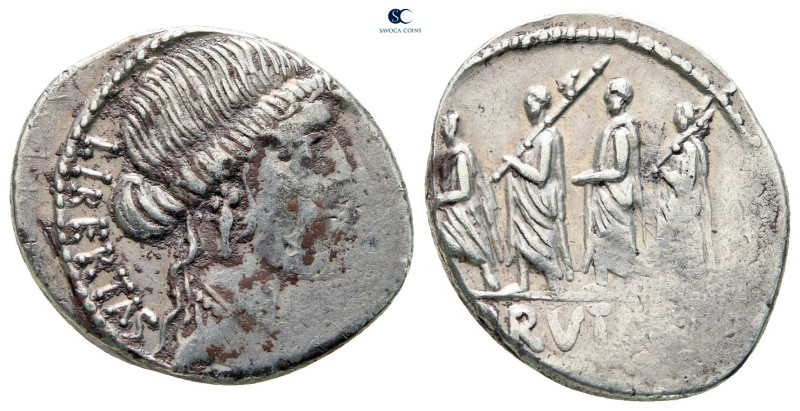 M. Junius Brutus 54 BC. Rome
Denarius AR

20 mm, 4,09 g



very fine