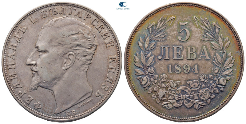 Bulgaria. AD 1894.
5 Leva

37 mm, 24,90 g



very fine