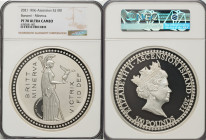 British Administration. Elizabeth II silver Proof "Bonomi Pattern - Minerva" 100 Pounds (1 Kilo) 2021 PR70 Ultra Cameo NGC, Commonwealth mint, KM-Unl....