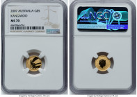 Elizabeth II gold "Kangaroo - Nugget" 5 Dollars 2007 MS70 NGC, Perth mint, KM-Unl. HID09801242017 © 2022 Heritage Auctions | All Rights Reserved