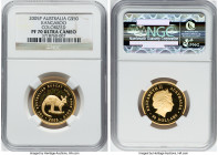 Elizabeth II gold Colorized Proof "Kangaroo" 50 Dollars (1/2 oz) 2005-P PR70 Ultra Cameo NGC, Perth mint, KM913. Mintage: 500. HID09801242017 © 2022 H...