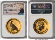 Elizabeth II gold Reverse Proof High Relief "Wedge-Tailed Eagle" 200 Dollars (2 oz) 2017-P PR70 NGC, Perth mint, KM-Unl. Mintage: 150. Holder hand sig...
