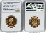 Elizabeth II gold Specimen "Confederation Centennial" 20 Dollars 1967 SP68 Ultra Cameo NGC, Royal Canadian mint, KM71. HID09801242017 © 2022 Heritage ...