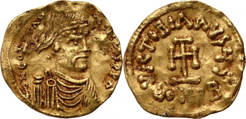Byzantine Empire, Constans II 641-668, Tremissis, Constantinople Gold 1,39 g, 17...