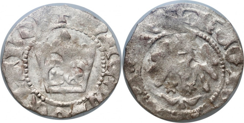 Władysław Jagiełło 1386-1434, półgrosz, Kraków, bez sygnatur Reference: Kopicki ...