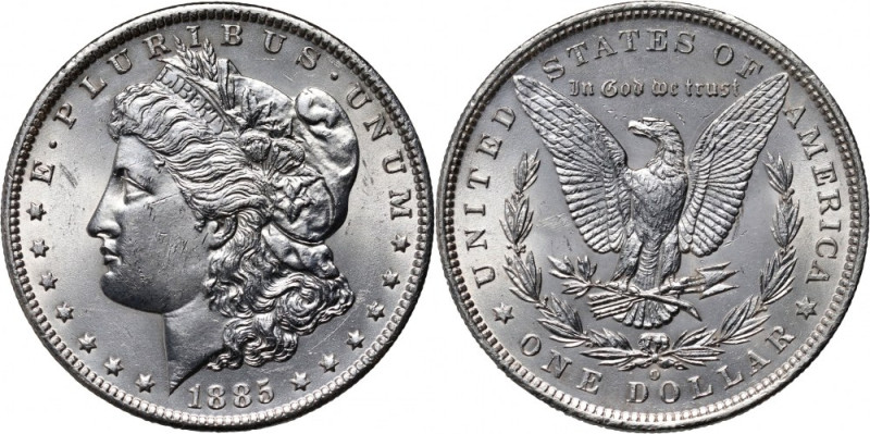 USA, Dollar 1885 O, New Orleans, Morgan Attractive coin. Bardzo ładnie zachowany...
