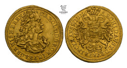 Charles VI. Ducat 1716. Alba Iulia. Very rare!