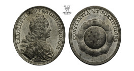 Charles VI. Oval medal 1711. Coronation in Frankfurt am Main. Vienna.