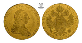 Francis II. 4 Ducats 1804. Vienna. Very rare!