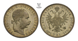 Francis Joseph I. 2 Gulden 1882. Vienna.