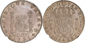 MEXICO. 8 Reales, 1735-Mo MF. Mexico City Mint. Philip V. NGC EF-45.
KM-103; FC-7; Gil-M-8-7; Yonaka-M8-35. This charming survivor exhibits moderate ...