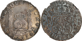 MEXICO. 8 Reales, 1737-Mo MF. Mexico City Mint. Philip V. NGC EF-45.
KM-103; FC-9; Gil-M-8-9; Yonaka-M8-37. This moderately handled example boast a b...