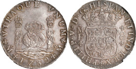 MEXICO. 8 Reales, 1739-Mo MF. Mexico City Mint. Philip V. NGC MS-62.
KM-103; FC-11a; Gil-M-8-11; Yonaka-M8-39. This wholly original looking example b...