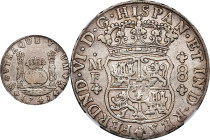 MEXICO. 8 Reales, 1747-Mo MF. Mexico City Mint. Ferdinand VI. NGC EF Details--Cleaned.
KM-104.1; Cal-469. A slight unnatural silver-gray gloss is evi...