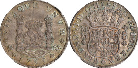 MEXICO. 8 Reales, 1755-Mo MM. Mexico City Mint. Ferdinand VI. NGC MS-62.
KM-104.2; FC-31a; Gil-M-8-31; Yonaka-M8-55. Variety with crowns different. B...