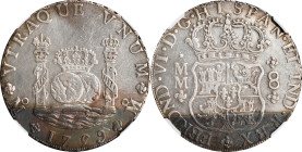 MEXICO. 8 Reales, 1759-Mo MM. Mexico City Mint. Ferdinand VI. NGC AU Details--Cleaned.
KM-104.2; FC-35; Gil-M-8-35; Yonaka-M8-59. This decently prese...