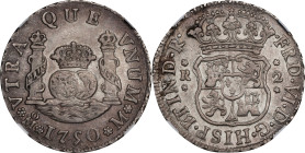 MEXICO. 2 Reales, 1750-Mo M. Mexico City Mint. Ferdinand VI. NGC EF Details--Edge Filing, Cleaned.
KM-86.1; Cal-289. Displaying with soft gray toning...