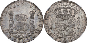 MEXICO. 8 Reales, 1765-Mo MF. Mexico City Mint. Charles III. NGC AU Details--Cleaned.
KM-105; Cal-1088. An always popular "Pillar" issue, this issue ...