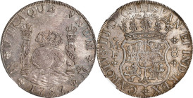 MEXICO. 8 Reales, 1767-Mo MF. Mexico City Mint. Charles III. NGC AU Details--Obverse Cleaned.
KM-105; FC-46a; Gil-M-8-47; Yonaka-M8-67. Variety witho...