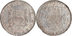 MEXICO. 8 Reales, 1770-Mo FM. Mexico City Mint. Charles III. NGC AU-50.
KM-105; FC-51a; Gil-M-8-52; Yonaka-M8-71. This wholesome and original looking...