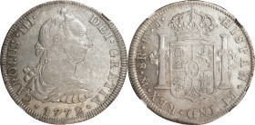 MEXICO. 8 Reales, 1772-Mo FM. Mexico City Mint. Charles III. NGC EF-40.
KM-106.1; Cal-1105. Despite some circulation, this example remains an attract...