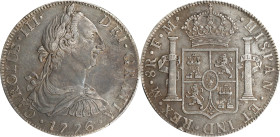 MEXICO. 8 Reales, 1776-Mo FM. Mexico City Mint. Charles III. PCGS Genuine--Cleaned, EF Details.
KM-106.2; Cal-1110. Emanating from an important and p...