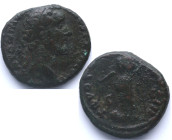 138-161 d.C. Antonino Pío (138-161 d.C). As. Ae. 10,27 g. Reverso: Providencia de pie a izquierda BC+ / MBC-. Est.30.