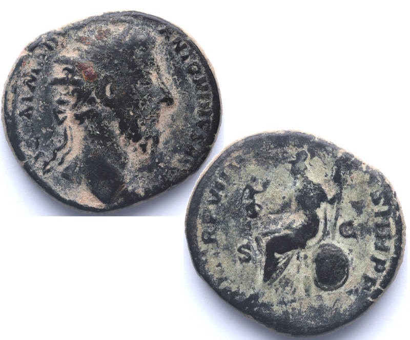 161-180 d.C. Marco Aurelio (161-180 dC). Roma. Dupondio. Ae. 12,10 g. M AVRELIVS...