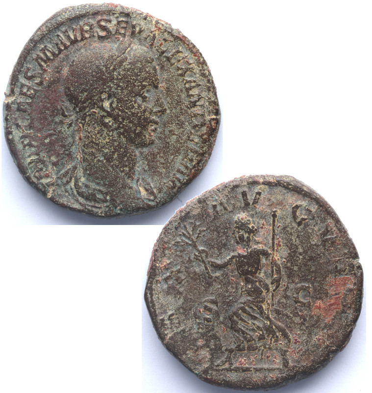 Alejandro Severo (222-235 d.C). Roma. Sestercio. RIC 592.. Ae. 21,12 g. IMP CAES...