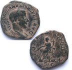 238-244 d.C. Gordiano III (238-244 d.C). Sestercio. Ae. 20,00 g.   IMP GORDIANVS PIVS FEL AVG; Busto radiado, drapeado y acorazado de Gordiano III a d...