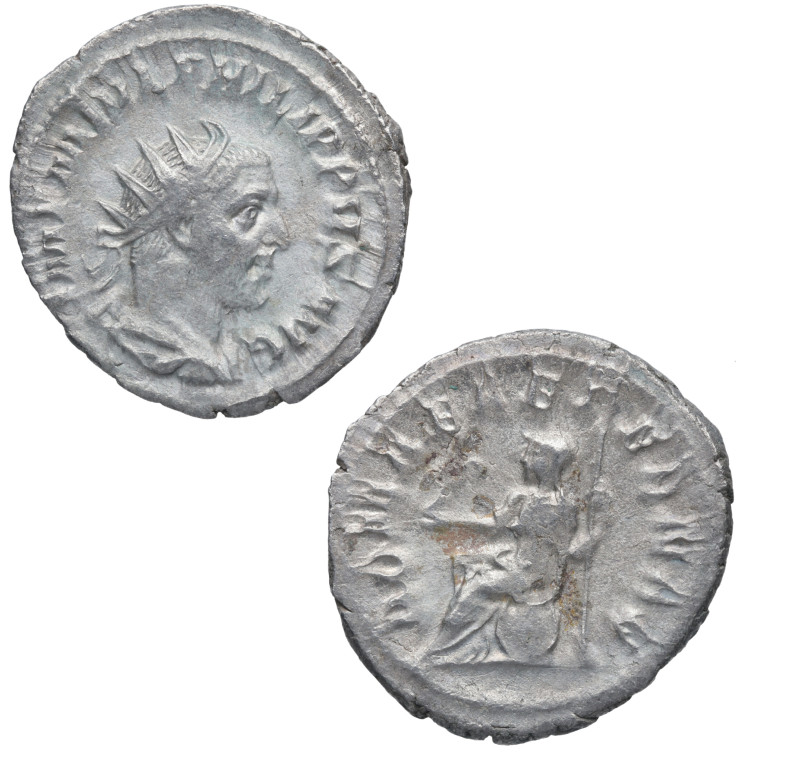 245-7 d.C. Filipo I el Árabe (244-249 dC). Roma. Antoniniano. Ve. 3,20 g. IMP M ...