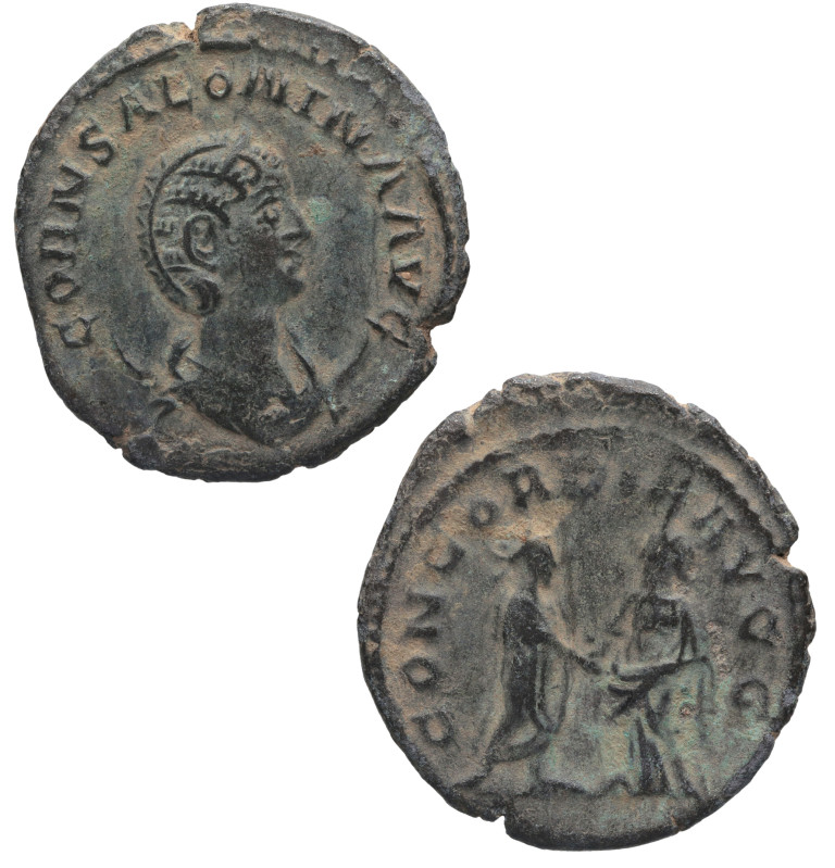 266 d.C. Salonina (253-268 dC). Samosata. Antoniniano. MIR 1691p; RIC 63. Ae. 3,...