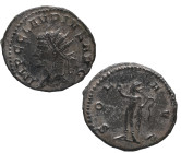 270 d.C. Claudio II El Gótico (268-270 dC). Antioquía. Antoniniano. Cohen 273. 3,16 g. IMP C CLAVDIVS AVG; Cabeza radiada de Claudio II a la izquierda...