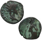 Tétrico II (273- 274 d.C). Barbara. Antoniniano. Ve. 2,12 g. C PIV ESV TERICVS ; Busto radiado a derecha /Valor estante a izquierda . BC+. Est.20.