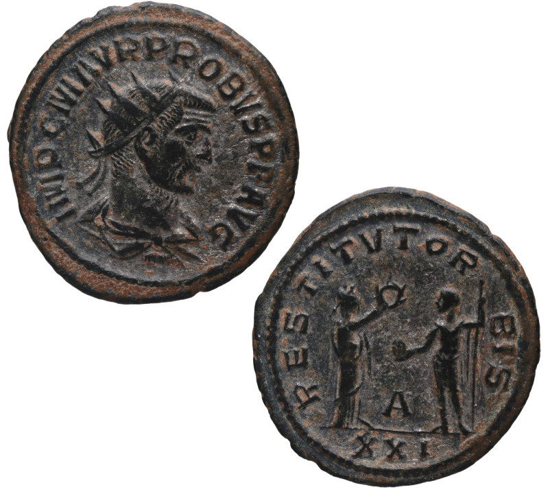 276-282 d.C. Probo (276-282 dC). Antioquía. Antoniniano. RIC 731. Ve. 3,56 g. IM...