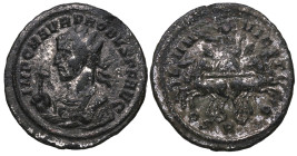276 a 282 d.C.. Probo (276-282 dC). Roma. Aureliano. Ve. 3,56 g. IMP CM AVR PROBVS P F AVG. Busto radiado a la izquierda con manto imperial llevando c...