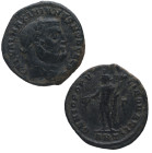 299-300 d.C. Galerio Maximiano (293-306 dC). Antioquía. Nummus. Ag. 10,68 g. GAL VAL MAXIMIANVS NOB CAES; Cabeza laureada a derecha /GENIO POPVLI ROMA...